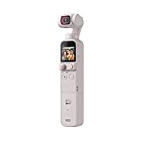 DJI Pocket 2 Exclusive Combo (Sunset White) - Pocket-Sized Vlogging Camera, 3-Axis Motorized Gimbal,...