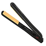 CHI Original Flat Hair Straightening Ceramic Iron 1 Inch Plates - for Styling, Professional Black