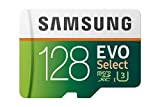 SAMSUNG: EVO Select 128GB MicroSDXC UHS-I U3 100MB/s Full HD & 4K UHD Memory Card with Adapter...