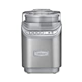 Cuisinart ICE-70 Electronic Ice Cream Maker, Brushed Chrome, Ice Cream Maker with Countdown Timer,...