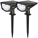 Vont LED Outdoor Solar Lights [2 Pack] IPX7 Waterproof Landscape Spotlights, Garden Lights, Wireless...