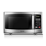 Toshiba EM925A5A-SS Microwave Oven with Sound On/Off ECO Mode and LED Lighting, 0.9 Cu Ft/900W,...