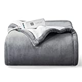 Bedsure Heated Blanket Electric Throw - Soft Electric Blanket for Couch, 5 Heat Settings Fleece...