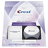 Crest 3D White Whitestrips with Light, Teeth Whitening Strips Kit, 10 Treatments, 20 Individual...