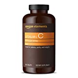Amazon Elements Vitamin C 1000mg, Supports Healthy Immune System, Vegan, 300 Tablets, 10 month...