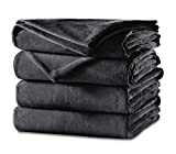 Sunbeam Heated Blanket | King Size Cozy Feet | Soft Velvet, 4 Customizable Heat Zones (Body, Feet,...