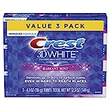 Crest 3D White Toothpaste Radiant Mint, 4.1 oz (Pack of 3) (Packaging May Vary)