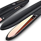 VANESSA Titanium Flat Iron, Flat Irons for African American Hair, Hair Straightener for Thick Hair,...