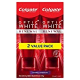 Colgate Optic Renewal Teeth Whitening Toothpaste with Fluoride Hydrogen Peroxide Enamel Strength,...