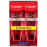 Colgate Optic Renewal Teeth Whitening Toothpaste with Fluoride, 3% Hydrogen Peroxide, High Impact,...