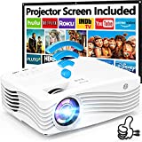 8500Lumens 5G WiFi Projector, Full HD Native 1080P 4K Projector, Synchronize Smartphone Screen,...