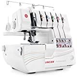 SINGER | Professional 14T968DC Serger Overlock with 2-3-4-5 Stitch Capability, 1300 Stitches per...