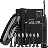 AquaSonic Black Series Ultra Whitening Toothbrush – ADA Accepted Electric Toothbrush - 8 Brush...